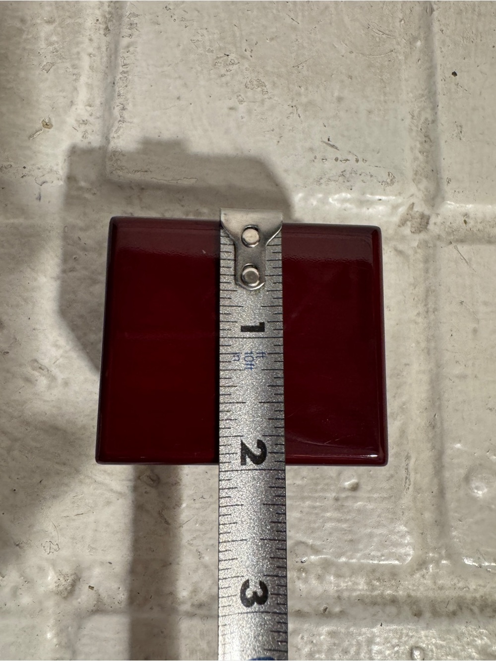 Set of 2 Sturdy Glossy Mahogany-like finish Ring Presentation Boxes 2.5" x 2.25" - Picture 6 of 10